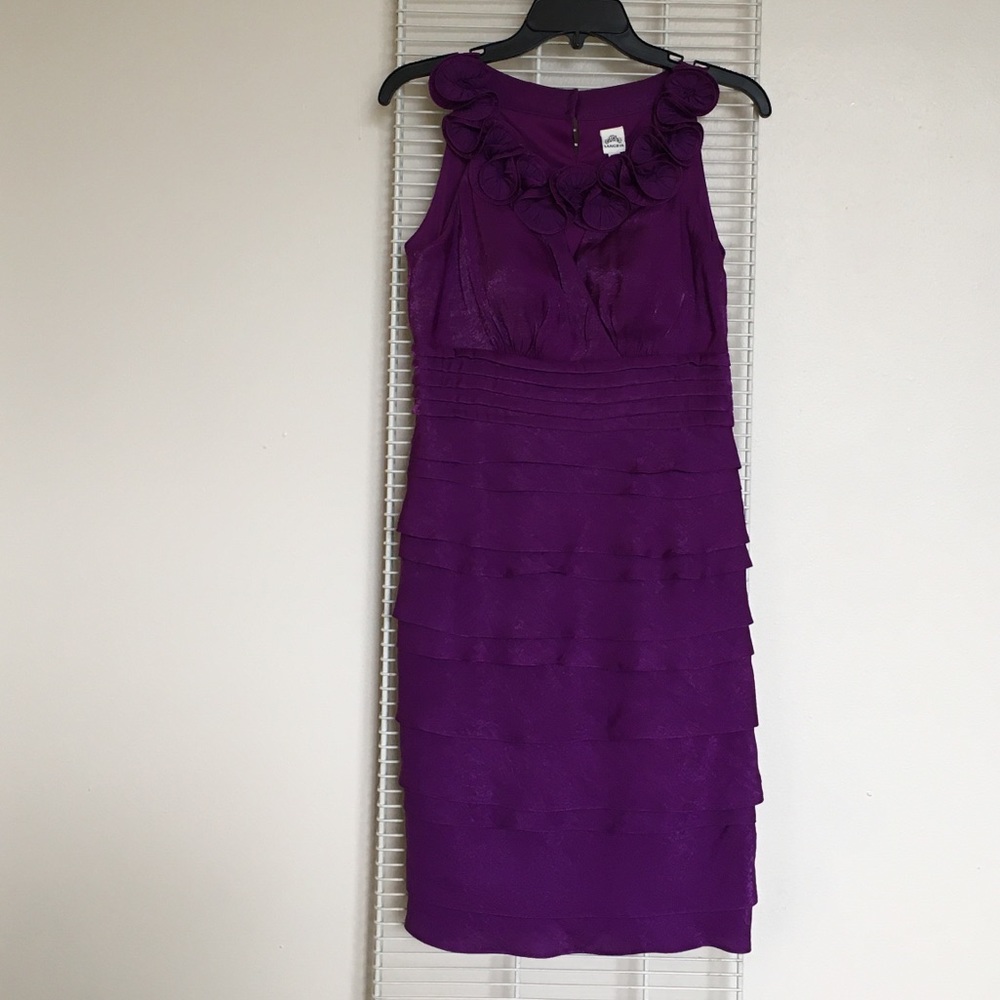 Purple dress with ruffles (size 4)